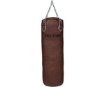 FIGHTAM Profi Boxsack Sandsack braun Retro Vintage Style gefüllt 120cm