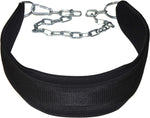 FIGHTAM Dip Gürtel aus Nylon | ca. 80cm Länge | mit Stahlkette und Karabinerhaken