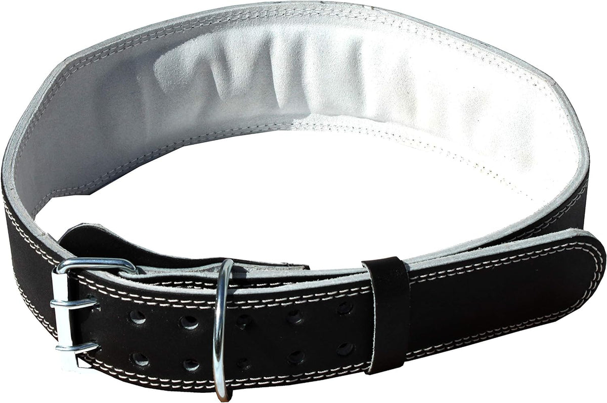 FIGHTAM Gewichthebergürtel aus Rindsleder mit D-Ring für Zusatzgewichte