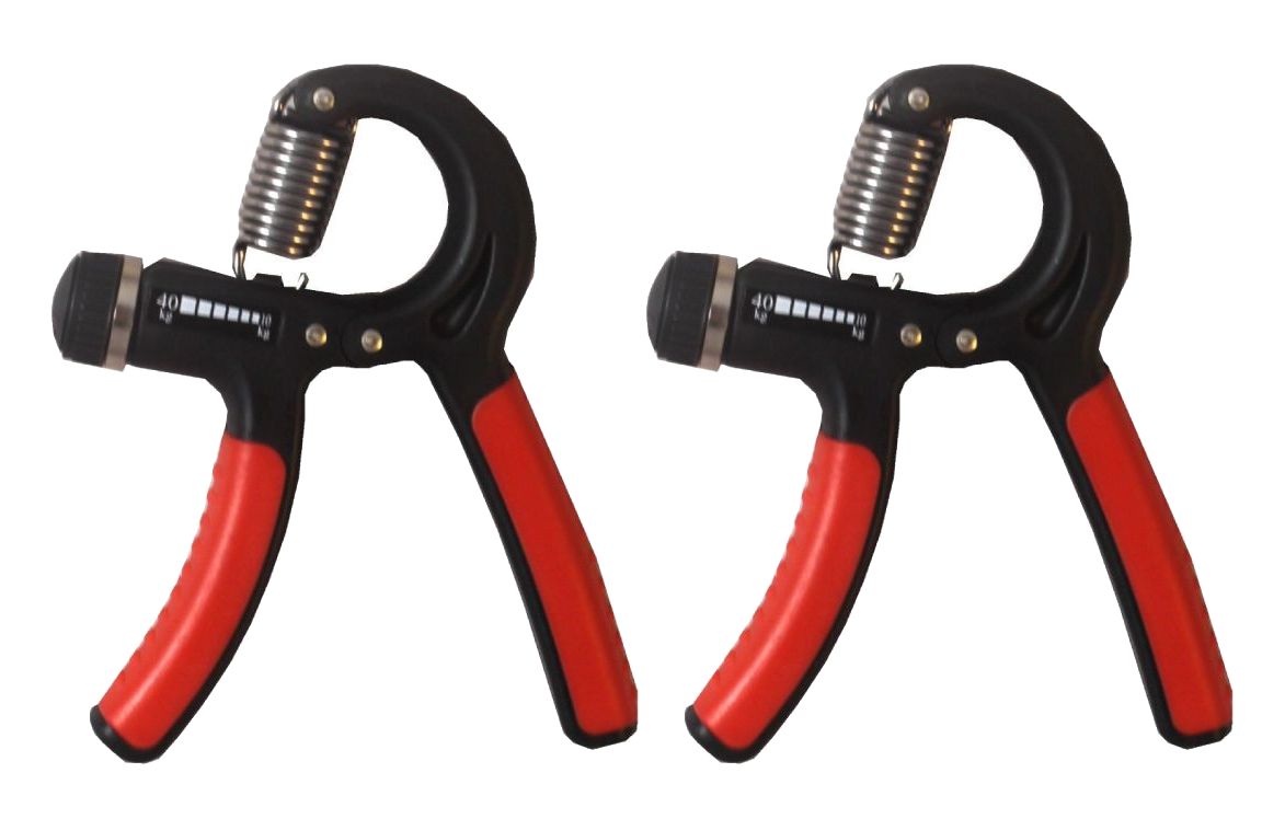 FIGHTAM Handgreif-Trainer 2er Set für Hand- und Unterarmmuskulatur - einstellbarer Widerstand von 10 bis 40 kg | Handtrainer / Grifftrainer