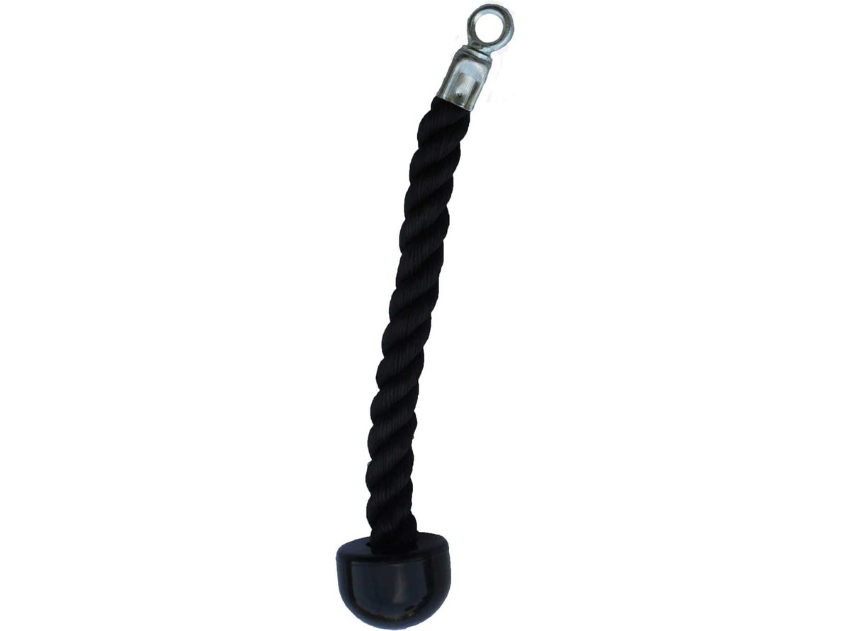 FIGHTAM Einhand Trizeps Seil Einfach / Kabelzug Zubehör / Trizeps Seil-Tau / Trainingsseil | 33cm