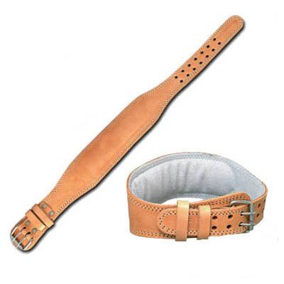 FIGHTAM Gewichthebergürtel aus Leder braun | 100% Leder | für Damen und Herren