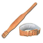 FIGHTAM Gewichthebergürtel aus Leder braun | 100% Leder | für Damen und Herren