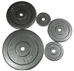 FIGHTAM Hantelscheibe aus Guss | pro Paar | 1,25kg / 2,5kg / 5kg / 10kg / 20kg | Bohrung 30/31 mm | Profi Gusseisen Scheiben