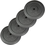 FIGHTAM Hantelscheiben-Set 10 kg / 20 kg | Gusseisen | Varianten 4 x 2,5 kg / 8 x 2,5 kg Gewichtsscheibe | Bohrung 30/31 mm