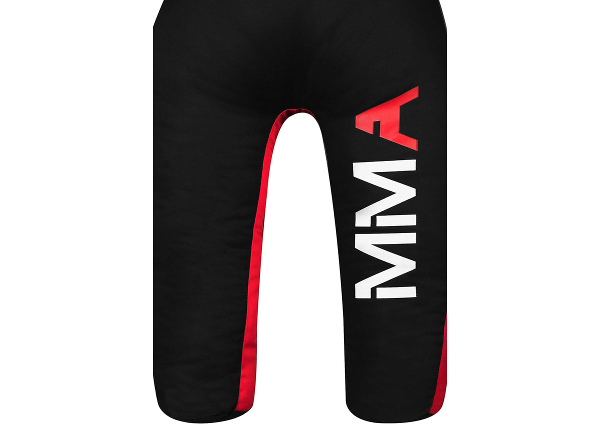 Lisaro Judo Trainings-Dummy Canvas | 130/145/160/170cm | UNGEFÜLLT | Kampfsport-Dummies | schwarz/rot | Grappling-Dummy | RTX, MMA, Judo, Grappling, Brazilian BJJ, Jiu Jitsu, Wrestling, Martial Arts, Kampfsport