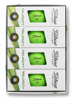 Titleist Velocity Golfbälle Mattgrün / Matte Green (12 Stück)